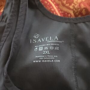 Isavela Black Compression Shapewear Top